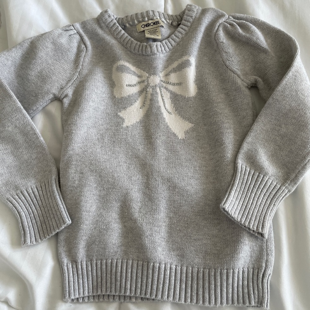 Toddler bow sweater